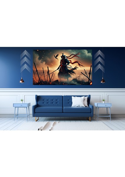 Ti-Play Zafer 60 x 90 cm Modern Samuray Pvc Çerçevesiz Tablo