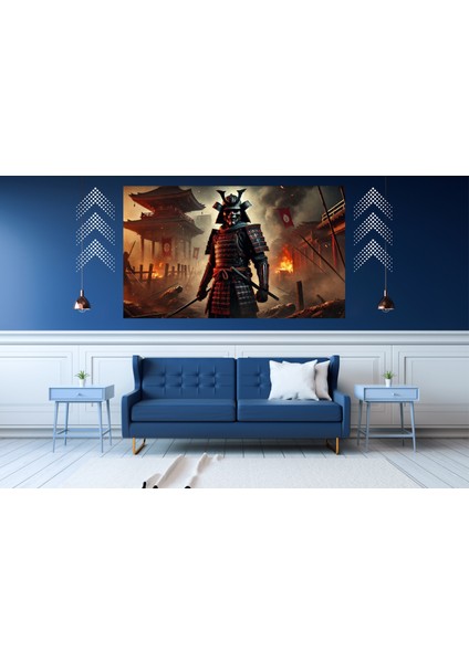 Ti-Play Hanedanlık Düştü 60 x 90 cm Modern Samuray Pvc Çerçevesiz Tablo