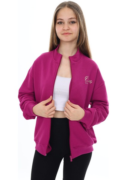 Kız Çocuk Baskılı Hırka