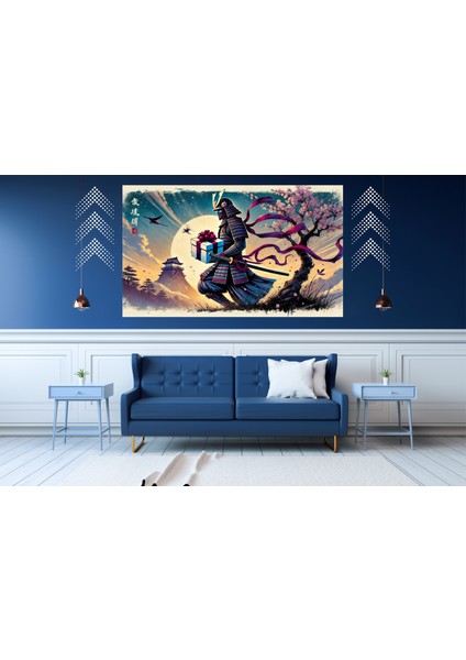 Ti-Play Ojıgı 60 x 90 cm Modern Samuray Pvc Çerçevesiz Tablo