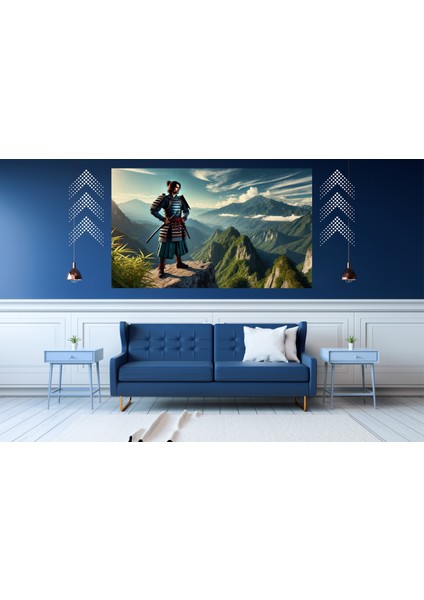 Ti-Play Yüksekte Nöbet 60 x 90 cm Modern Samuray Pvc Çerçevesiz Tablo