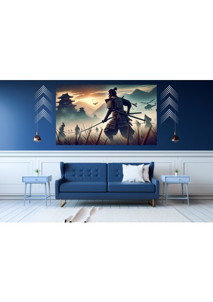 Ti-Play Tek Başına 60 x 90 cm Modern Samuray Pvc Çerçevesiz Tablo