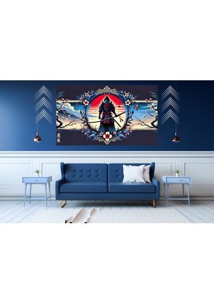 Ti-Play Rısıng 60 x 90 cm Modern Samuray Pvc Çerçevesiz Tablo