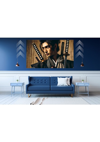 Ti-Play Yakışıklı Buşi 60 x 90 cm Modern Samuray Pvc Çerçevesiz Tablo