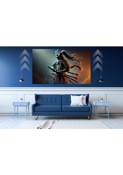 Ti-Play Gölge Shogun 60 x 90 cm Modern Samuray Pvc Çerçevesiz Tablo