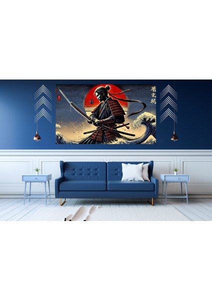 Ti-Play Noboru 60 x 90 cm Modern Samuray Pvc Çerçevesiz Tablo