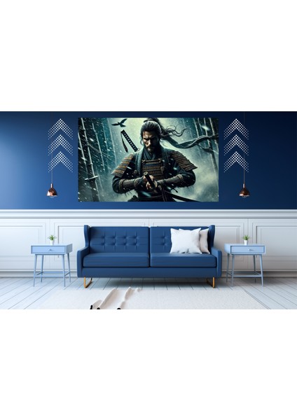 Ti-Play Harakiri 60 x 90 cm Modern Samuray Pvc Çerçevesiz Tablo