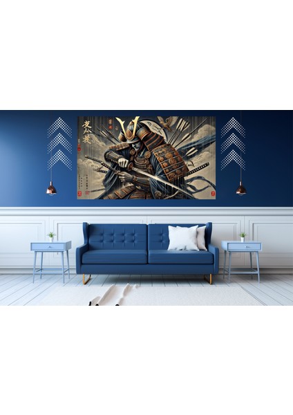Ti-Play Onurlu Ölüm 60 x 90 cm Modern Samuray Pvc Çerçevesiz Tablo
