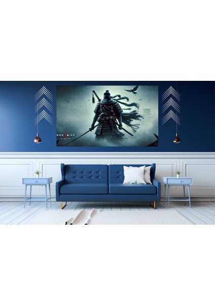 Ti-Play Hayalet Shogun 60 x 90 cm Modern Samuray Pvc Çerçevesiz Tablo