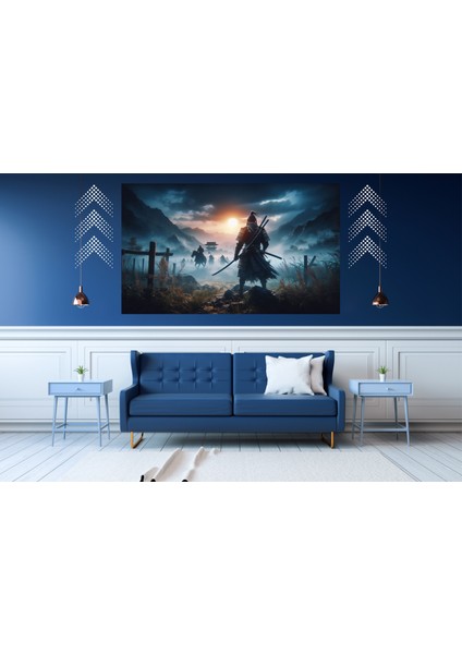 Ti-Play Savaştan Önce 60 x 90 cm Modern Samuray Pvc Çerçevesiz Tablo