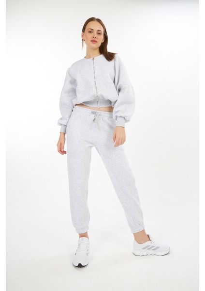 Kadın/ Lastikli Paça /nakışlı /3 Iplik Şardonlu /eşofman Altı/jogger