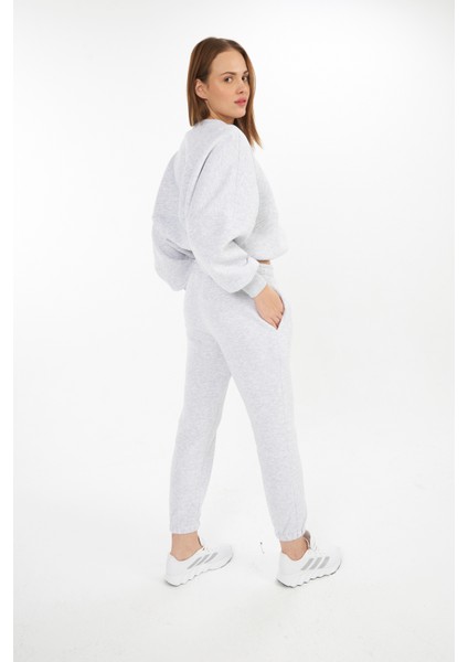 Kadın/ Lastikli Paça /nakışlı /3 Iplik Şardonlu /eşofman Altı/jogger