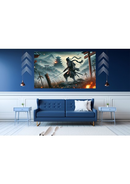 Ti-Play Kayıp Shogun 60 x 90 cm Modern Samuray Pvc Çerçevesiz Tablo