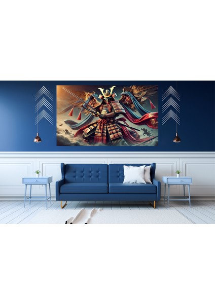 Ti-Play Gold Shogun 60 x 90 cm Modern Samuray Pvc Çerçevesiz Tablo