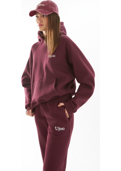 Kadın/ Lastikli Paça /nakışlı /3 Iplik Şardonlu /eşofman Altı/jogger