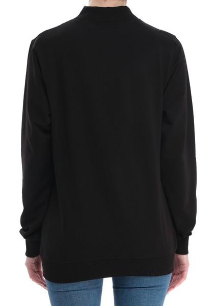 Boğazlı 3 Iplik Oversize Sweatshirt