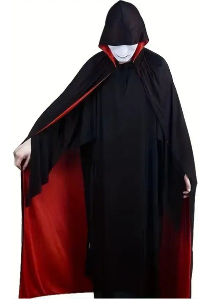 Halloween Pelerin Çift Taraflı Kapüşonlu 150cm fiyatları