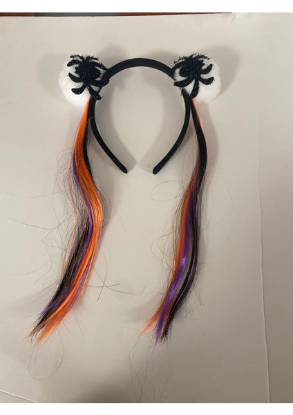 Halloween Cadılar Bayramı Taç Saçlı Uçları Örümcekli