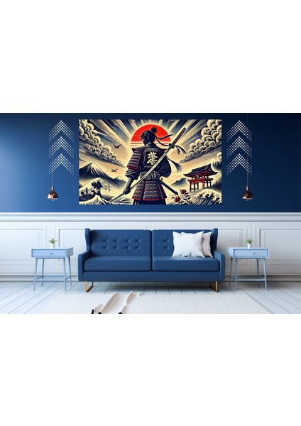 Ti-Play Tetsuo 60 x 90 cm Modern Samuray Pvc Çerçevesiz Tablo
