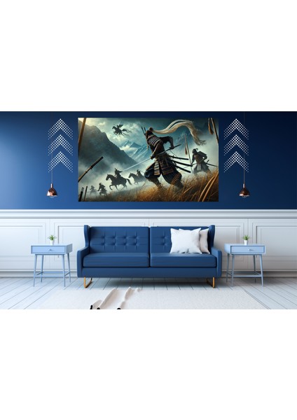 Ti-Play Cesaret 60 x 90 cm Modern Samuray Pvc Çerçevesiz Tablo