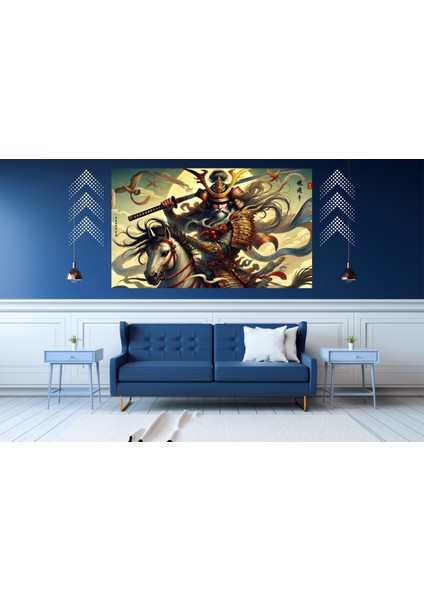 Ti-Play Hanedan 60 x 90 cm Modern Samuray Pvc Çerçevesiz Tablo