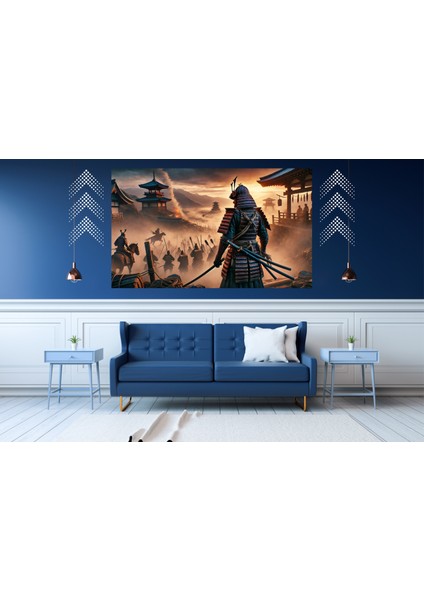Ti-Play Ordu Hazır 60 x 90 cm Modern Samuray Pvc Çerçevesiz Tablo