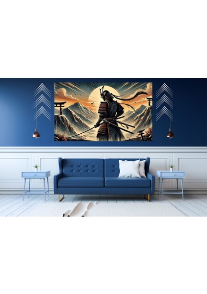 Ti-Play Yutaka 60 x 90 cm Modern Samuray Pvc Çerçevesiz Tablo