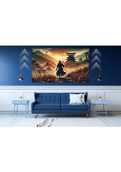 Ti-Play Geç Kalış 60 x 90 cm Modern Samuray Pvc Çerçevesiz Tablo