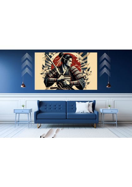 Ti-Play Takama 60 x 90 cm Modern Samuray Pvc Çerçevesiz Tablo