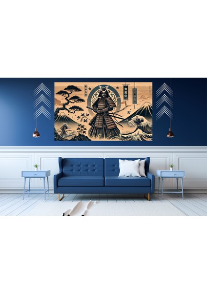 Ti-Play Kıyomura 60 x 90 cm Modern Samuray Pvc Çerçevesiz Tablo