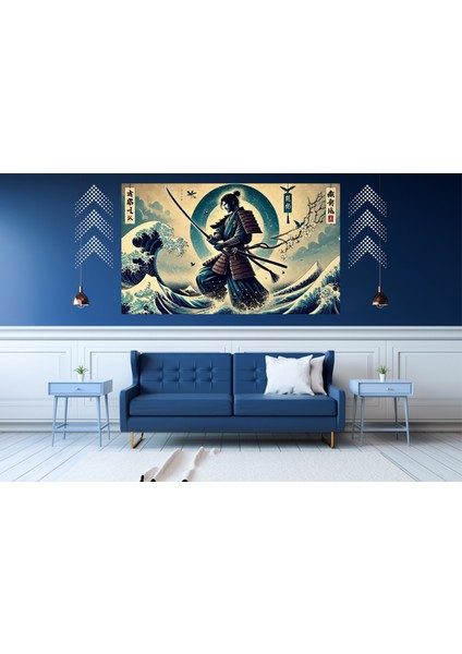 Ti-Play Renjı 60 x 90 cm Modern Samuray Pvc Çerçevesiz Tablo