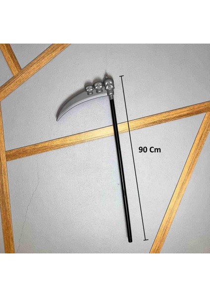 Halloween Cadılar BayramıGeçmeli Çubuklu Azrail Orağı 90 Kurukafa Sembollü modelleri