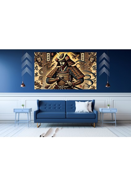 Ti-Play Toranaga 60 x 90 cm Modern Samuray Pvc Çerçevesiz Tablo