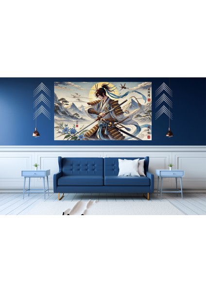 Ti-Play Era 60 x 90 cm Modern Samuray Pvc Çerçevesiz Tablo