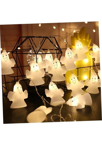 Halloween LED Işık Hayalet 8 cm 10'lu modelleri