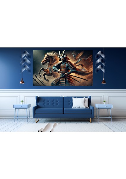 Ti-Play Şahlanış 60 x 90 cm Modern Samuray Pvc Çerçevesiz Tablo