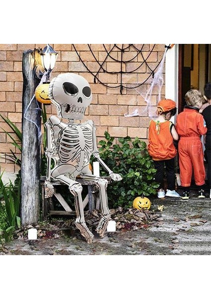 Folyo Balon Halloween Iskelet 158*86CM Cadılar Bayramı Isklet Şeklinde Folyo Balon 3D