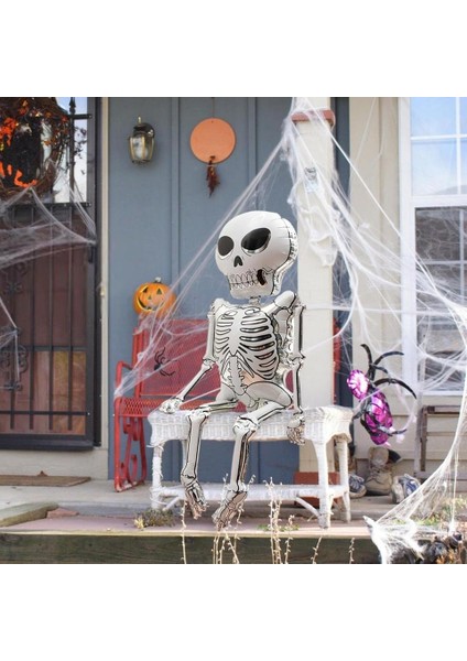 Folyo Balon Halloween Iskelet 158*86CM Cadılar Bayramı Isklet Şeklinde Folyo Balon 3D