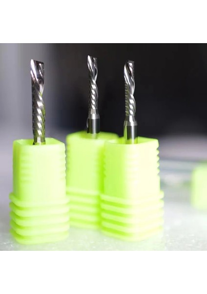 Spiralli Freze Bıçağı 3.175X38X15-K Cnc, Router Hassas Kesim İleri Teknoloji Ahşap/plastik/ağaç Işleme Akrilik Cnc Freze Kesici Frezeleri 10 Adet