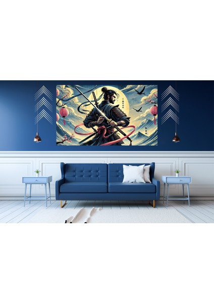 Ti-Play Daımyo 60 x 90 cm Modern Samuray Pvc Çerçevesiz Tablo
