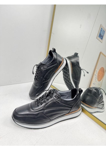 Günlük Erkek Ayakkabı Içi Dışı Casual Lastik Bağcıklı Beyaz Tabanlı Comfort Sneaker 5080 fiyatları