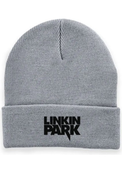 Linkin Park Müzik Grubu Kadın Erkek Unisex Gri Bere Kep Şapka