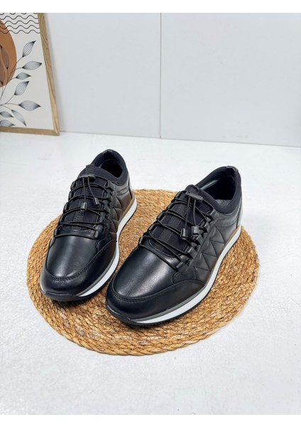 Günlük Erkek Ayakkabı Içi Dışı Casual Lastik Bağcıklı Beyaz Tabanlı Comfort Sneaker 5040 fiyatları