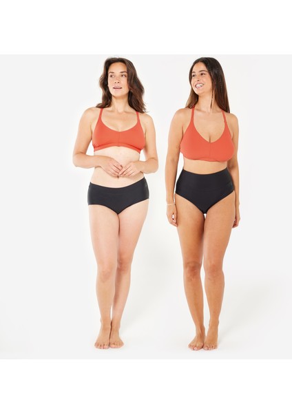 Nabaiji Kadın Sporcu Kesim Yuvarlak Yaka Bikini Üstü - Turuncu - LILA fiyatları