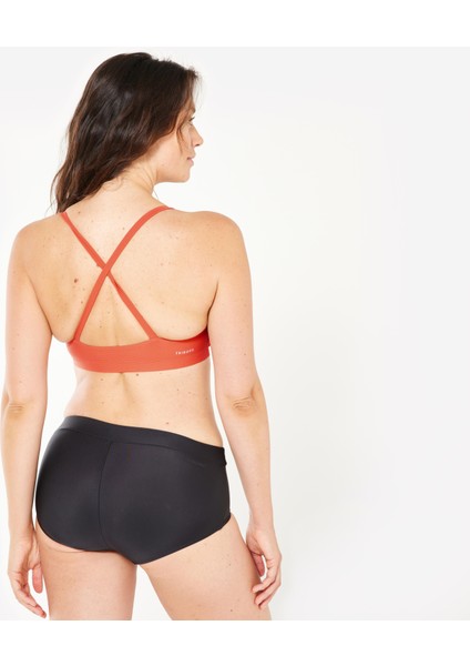 Nabaiji Kadın Sporcu Kesim Yuvarlak Yaka Bikini Üstü - Turuncu - LILA fırsatları