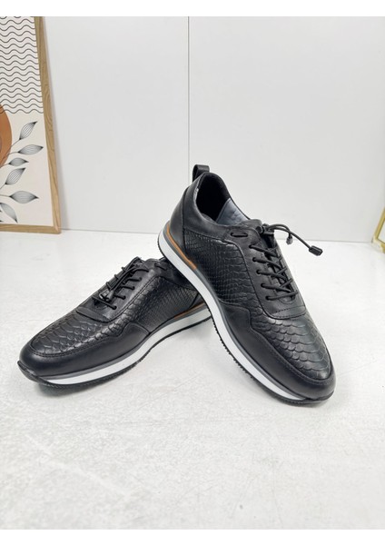 Günlük Erkek Ayakkabı Içi Dışı Casual Lastik Bağcıklı Beyaz Tabanlı Comfort Sneaker 5050 fiyatları