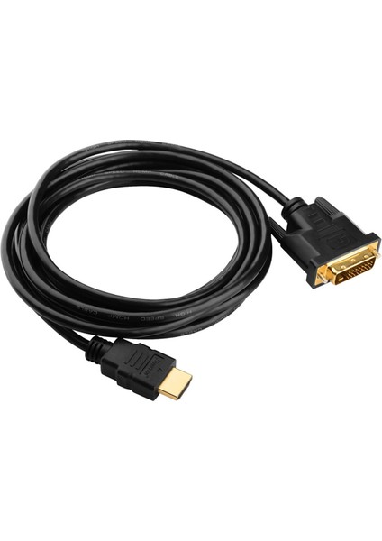 HDMI DVI Kablo 5 Metre DVI 24+1 Male To HDMI 19P Male (4886)