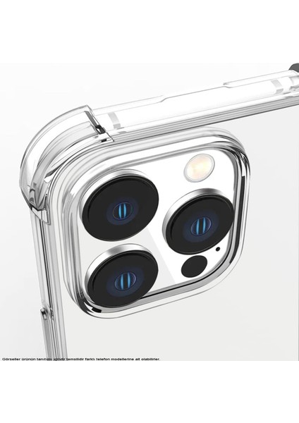 Apple iPhone 6ss Plus Kapak Kamera Bölümü Açık Airbag Antishock Köşe Korumalı Şeffaf Silikon Kılıf fiyatları