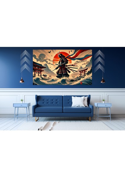 Ti-Play Varış 60 x 90 cm Modern Samuray Pvc Çerçevesiz Tablo