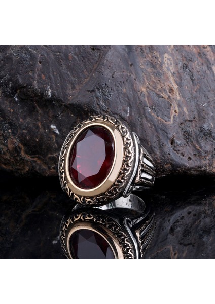 Zirkon Taşlı Model 925 Ayar Gümüş Erkek Yüzük fiyatları